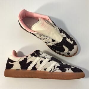 Adidas Samba OG sneakers with a cow print pony hair upper NEW 6.5
